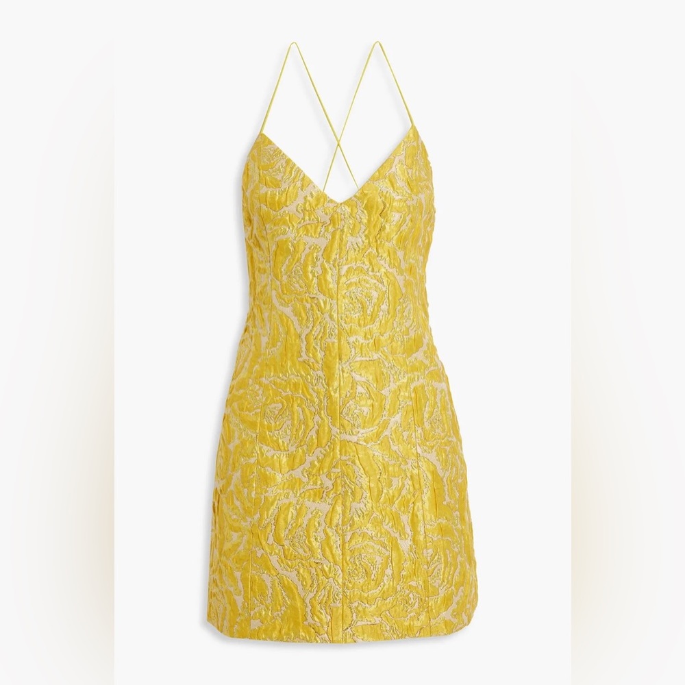 ALICE + OLIVIA
Tayla cloqué-jacquard mini dress